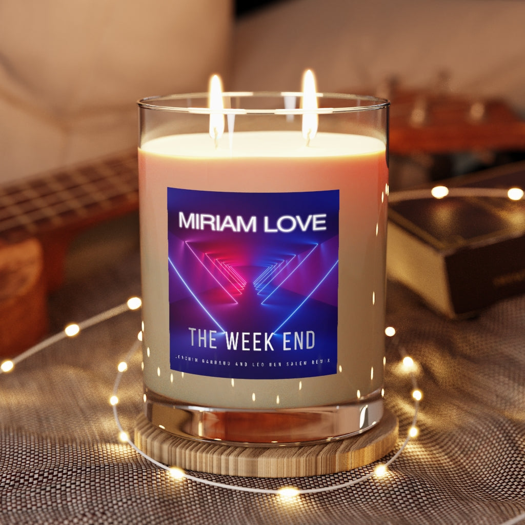 Miriam Love "The Weekend"Scented Candle - Full Glass, 11oz